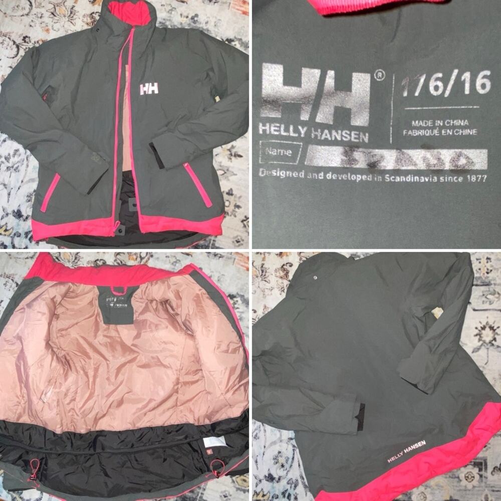Helly Hansen $210 Ski Jacket 40990 No Hood Girls Junior 16